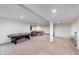 Large basement featuring a rec room, air hockey table, and carpeted floors at 12988 Fernie Cir, Fishers, IN 46037