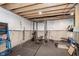 Basement gym with weight-lifting equipment, exposed wooden ceiling joists, and rubber flooring at 12988 Fernie Cir, Fishers, IN 46037
