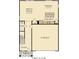 First floor plan showing a foyer, powder room, great room, dining area, kitchen, and garage at 15294 Swallow Falls Way, Fishers, IN 46037