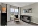 Cute Bedroom with rocking chair, black crib and large window providing natural light at 15310 Swallow Falls Way, Fishers, IN 46037