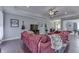 Inviting living room features wood floors, crown molding, and an open layout to the rest of the home at 34 David Ln, Indianapolis, IN 46227