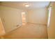 Bedroom with neutral walls, carpet, and closet door at 3925 Oak Harbor Ln, Indianapolis, IN 46237