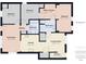 Detailed floor plan showcases an efficient layout with multiple bedrooms, bathrooms and a living room at 612 Woodlawn Dr, Anderson, IN 46012