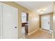 Inviting foyer with tiled floors and coat closet leading into the home's kitchen area at 7974 N 500 W, McCordsville, IN 46055