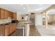 The basement includes a wet bar with stainless steel sink and granite countertop at 9877 Wading Crane Ave, Fishers, IN 46055