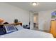 This bedroom features neutral carpet, paint and an en-suite bathroom at 102 E Thompson St, Lebanon, IN 46052