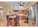 Bright kitchen featuring a center island, stainless appliances, and ample counter space at 10407 Stillwell Ct, Avon, IN 46123