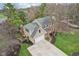Stunning aerial view of home showcasing its mature landscaping and well-manicured lawn at 108 Wesley Cir, Noblesville, IN 46062