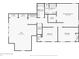 Detailed second-floor floor plan showing layout of the bedrooms, bathrooms, and closets at 108 Wesley Cir, Noblesville, IN 46062