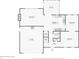Detailed first-floor floor plan showing layout of the living room, dining room, kitchen, and garage at 108 Wesley Cir, Noblesville, IN 46062