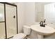 Well-lit bathroom including a walk-in shower and updated vanity at 11188 Giddings Pl, Noblesville, IN 46060
