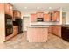 Kitchen with stainless steel appliances and a center island at 11188 Giddings Pl, Noblesville, IN 46060