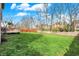 Exterior view of the large backyard and deck at 11247 Reflection Point Dr, Fishers, IN 46037