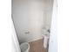 Half bath features neutral wall paint and tile floors at 13872 N Mardenis W Dr, Camby, IN 46113
