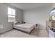 Bright bedroom with large window and TV viewable from bed at 13872 N Mardenis W Dr, Camby, IN 46113