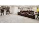 Spacious finished basement featuring a wet bar, entertainment area, and recessed lighting at 14747 Harvest Glen S Blvd, Fishers, IN 46037