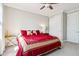 Cozy bedroom with a comfortable bed, closet, and soft natural light at 14747 Harvest Glen S Blvd, Fishers, IN 46037