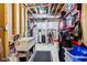 Unfinished basement with storage space, utility sink, and exposed mechanical systems at 14747 Harvest Glen S Blvd, Fishers, IN 46037
