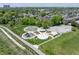 Aerial view of community playground with splashpad and walking path at 1537 Carrollton Ave, Indianapolis, IN 46202