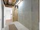 Unfinished basement with exposed ductwork and concrete wall at 1537 Carrollton Ave, Indianapolis, IN 46202