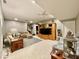 Finished basement with carpet flooring, a sectional sofa, and ample storage at 2143 Sunderland Dr, Martinsville, IN 46151