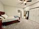 Bright bedroom with closet space and warm lighting at 2143 Sunderland Dr, Martinsville, IN 46151