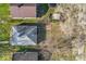 An aerial view shows the roof of the house and a backyard that needs some TLC at 2429 N Arsenal Ave, Indianapolis, IN 46218