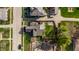 Aerial view of a home showcasing the property, landscaping, and surrounding neighborhood at 310 W Staat St, Fortville, IN 46040