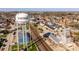 Expansive aerial view of the town showcasing the cityscape and surrounding landscape of Fortville at 310 W Staat St, Fortville, IN 46040
