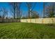 Large, enclosed backyard with a brand new wood fence offers privacy and security for outdoor activities at 3712 N Olney St, Indianapolis, IN 46218