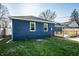 View of the backyard featuring a newly built deck at 3712 N Olney St, Indianapolis, IN 46218