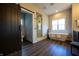 View of a bright bathroom with soaking tub, glass shower, toilet room and gray vanity at 3899 Chapel Hill Ct, Bargersville, IN 46106