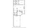 Floorplan showing the location of the kitchen, living spaces, and bedrooms at 445 W 86Th St, Indianapolis, IN 46260