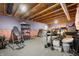 Unfinished basement area perfect for customization and storage with exposed ceiling at 4846 Shakamak Ct, Indianapolis, IN 46239