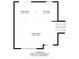 Floor plan showing the layout of the dining area, kitchen, and living room with dimensions at 4921 Cottonwood N Ct, Columbus, IN 47203