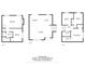 Detailed floor plan showcasing the layout of each level with room dimensions and spatial relationships at 4921 Cottonwood N Ct, Columbus, IN 47203