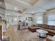 Inviting living room featuring hardwood floors, a comfortable sofa, and stylish decor at 501 W Pearl St, Trafalgar, IN 46181