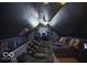 Cozy bonus room featuring a high-vaulted ceiling, a sectional couch, and a TV at 6019 Timberbend Dr, Avon, IN 46123