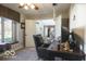 Comfortable home office with a large window, window seat, and neutral colors at 6019 Timberbend Dr, Avon, IN 46123