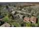 Overhead view of residential area with mature landscaping and well-maintained homes; serene community appeal at 6140 Buttonwood Dr, Noblesville, IN 46062