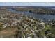 Breathtaking aerial perspective of the lakeside community, highlighting the beautiful lake and surroundings at 6140 Buttonwood Dr, Noblesville, IN 46062