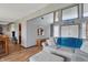 Open-concept living area featuring hardwood floors and neutral decor at 6140 Buttonwood Dr, Noblesville, IN 46062