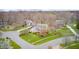 Beautiful aerial view of a suburban home nestled on a well-manicured lot at 7002 Oakbay Cir, Noblesville, IN 46062