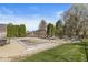Backyard with a swimming pool area surrounded by lush greenery and mature trees at 7259 Josiah Ct, Indianapolis, IN 46259