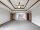 Expansive primary bedroom featuring tray ceiling, ceiling fan, closet, and plenty of natural light at 9237 Stones Ferry Pl, Indianapolis, IN 46278