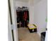 Walk-in closet with ample storage space and shelving, great for organization at 11149 Titania Ct, Noblesville, IN 46060