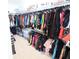 Spacious walk-in closet with organized hanging racks and storage shelves at 11149 Titania Ct, Noblesville, IN 46060