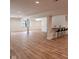 This finished basement has a wet bar with barstool seating and lots of space for entertaining at 11640 Ansley Ct, Zionsville, IN 46077