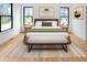 Comfortable main bedroom with natural light, neutral tones, and elegant furnishings at 11640 Ansley Ct, Zionsville, IN 46077