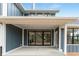 Covered patio with neutral tones, modern columns, a concrete slab, and sliding glass doors to the home at 11640 Ansley Ct, Zionsville, IN 46077